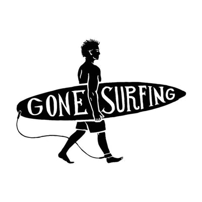 Surfing Guy Sticker