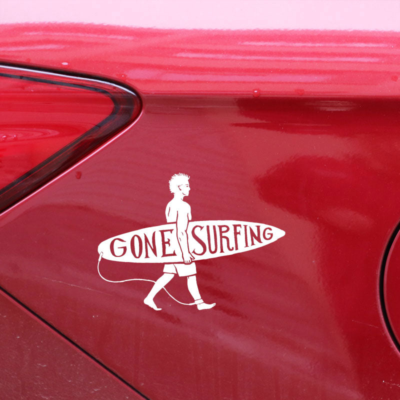 Surfing Guy Sticker