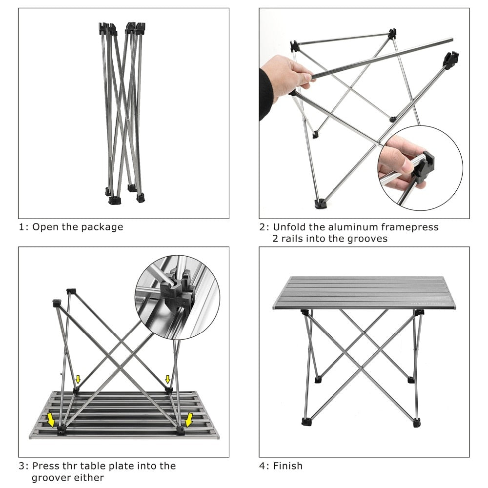 ULTRALIGHT CAMP TABLE WITH CARRYING BAG