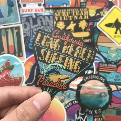 100PCS Cool Summer Beach Stickers