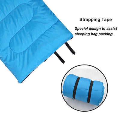 SOFT FLANNEL SLEEPING BAGS WITH PILLOW