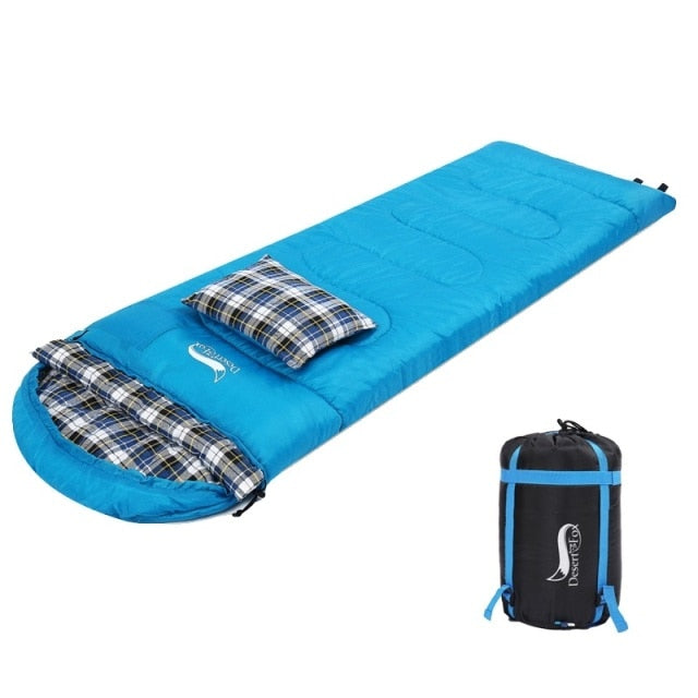 SOFT FLANNEL SLEEPING BAGS WITH PILLOW