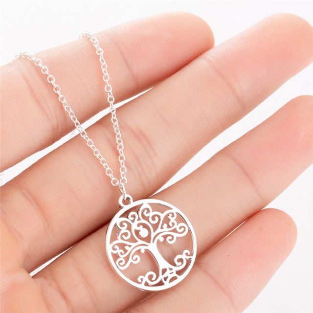 Jisensp Bohemian Wave Pendant Necklace