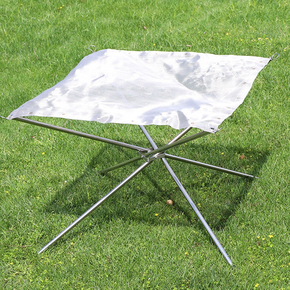 STAINLESS STEEL PORTABLE OUTDOOR FIRE RACK