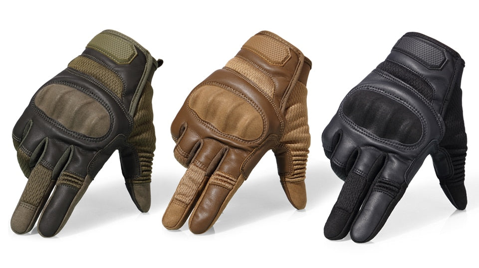 LEATHER FULL FINGER GLOVES