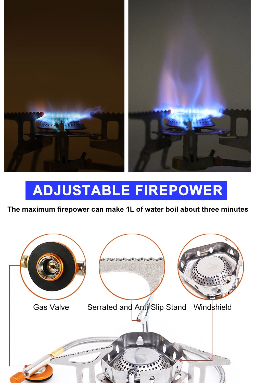 OUTDOOR FOLDING GAS STOVE