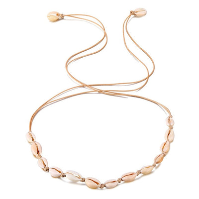 Rope Chain Natural Shell Choker